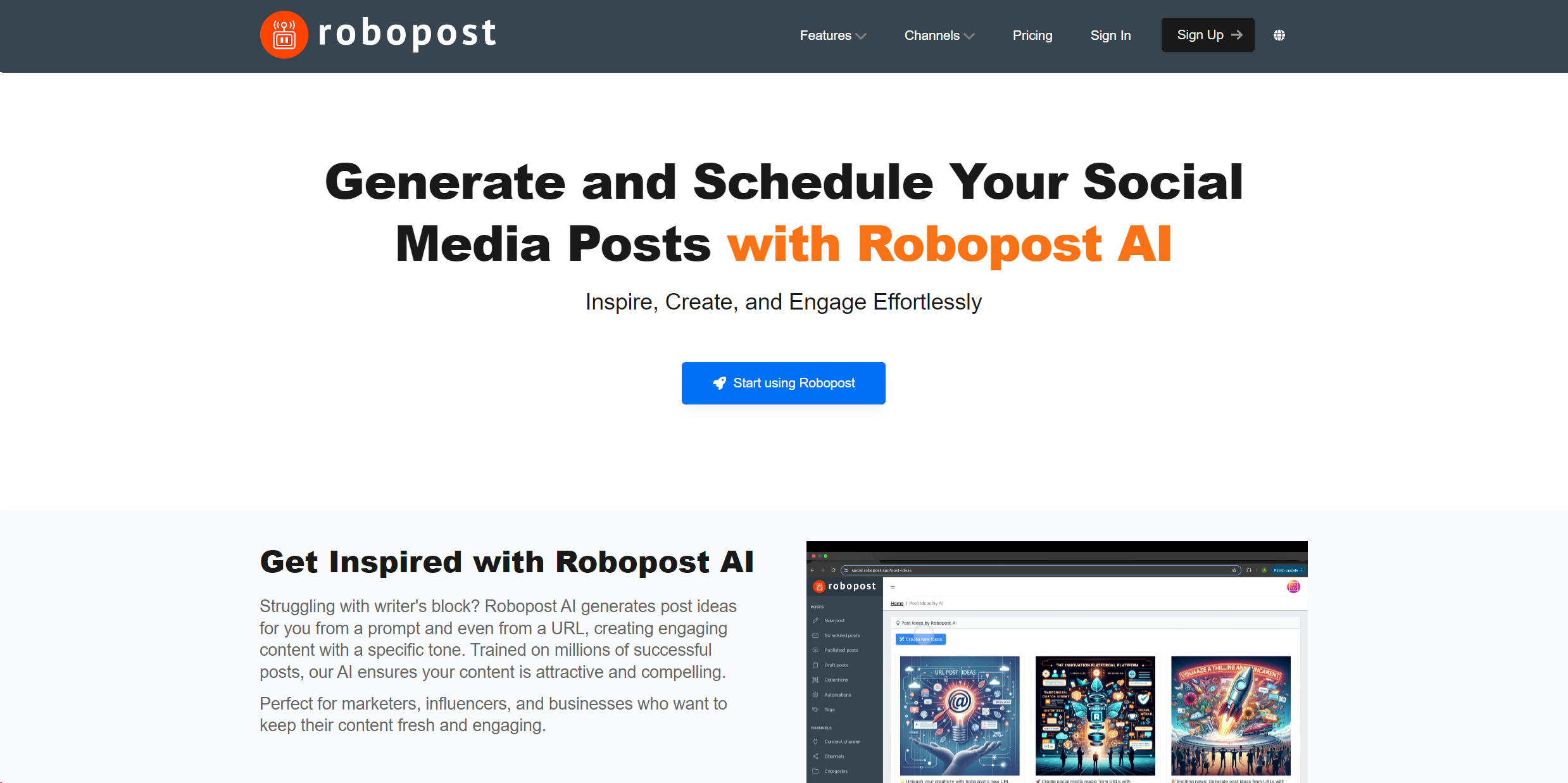 Robopost AI logo