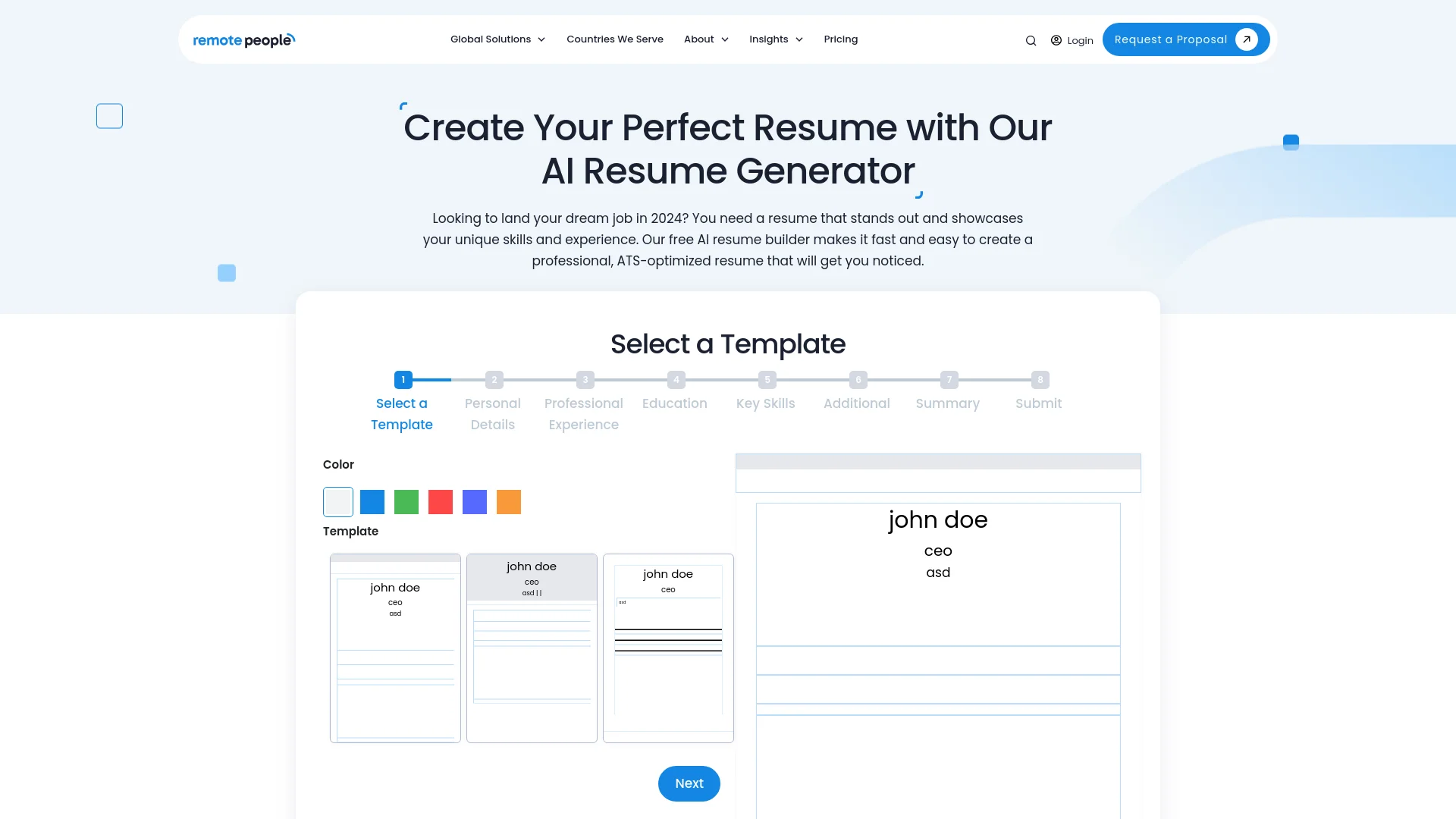 Free AI Resume Generator logo
