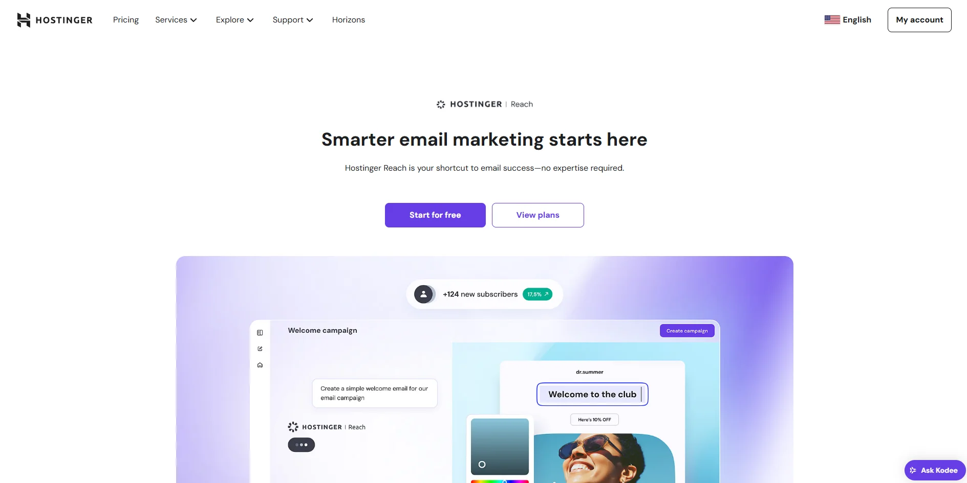 Hostinger Reach logo