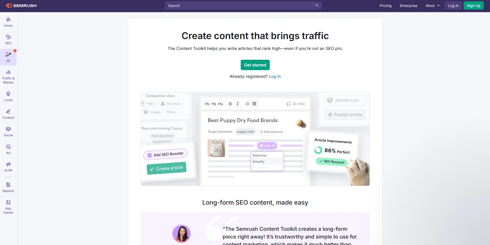 Semrush Content Toolkit logo