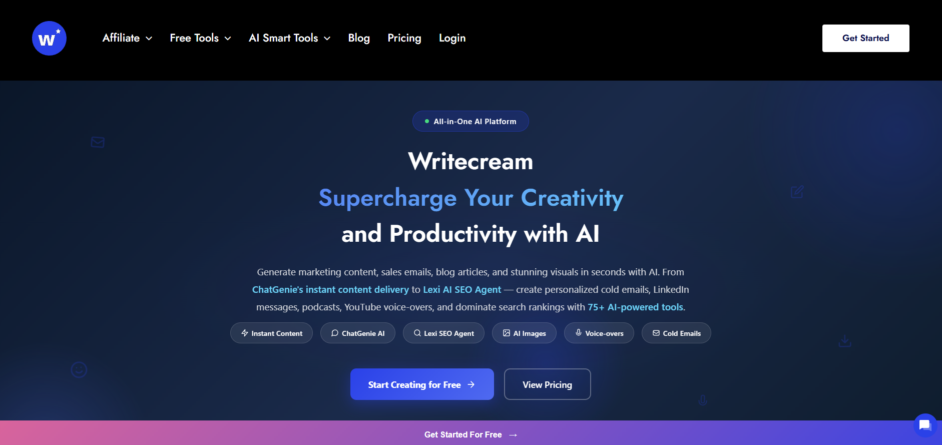 Writecream logo
