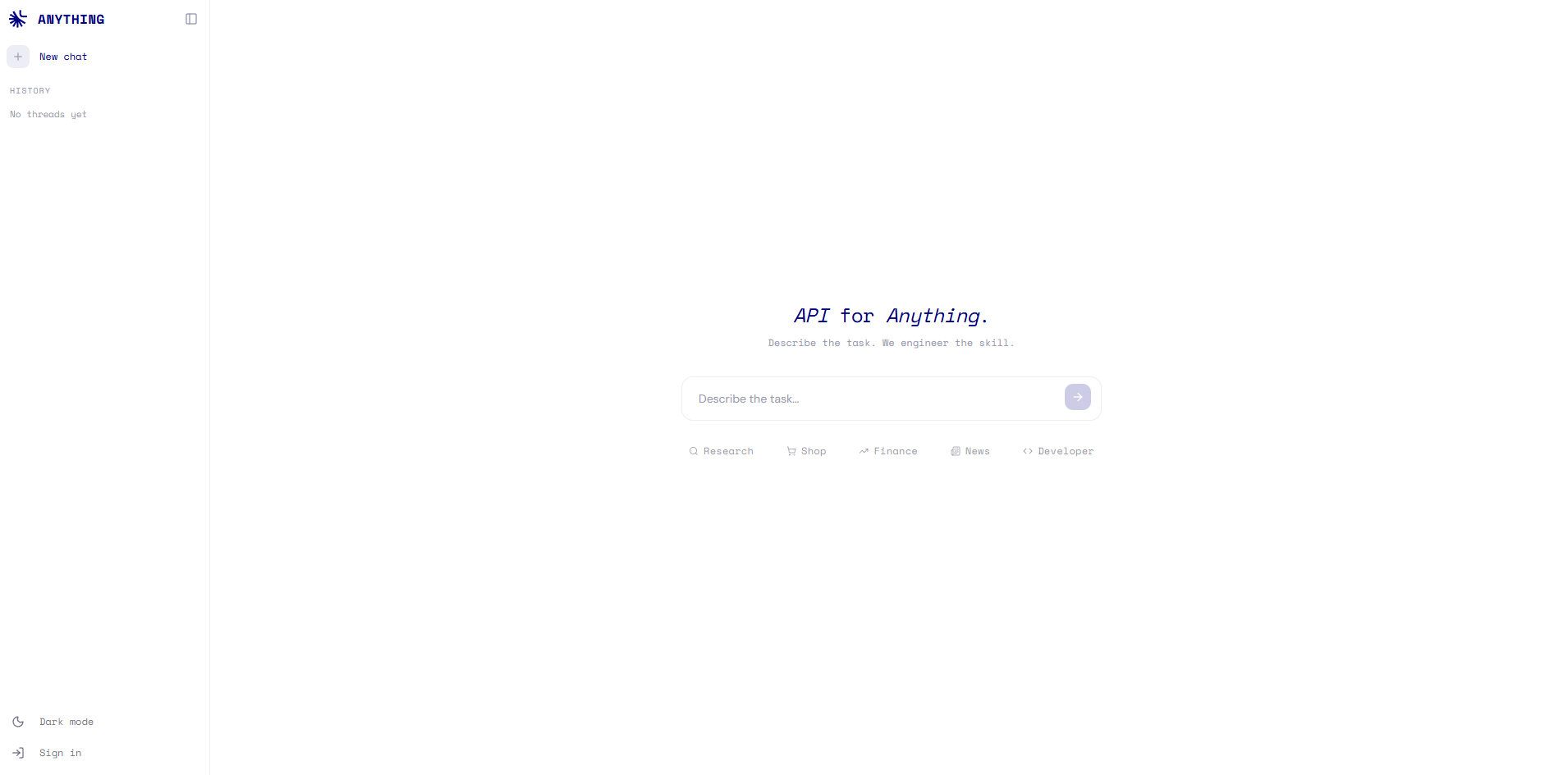 Anything API logo