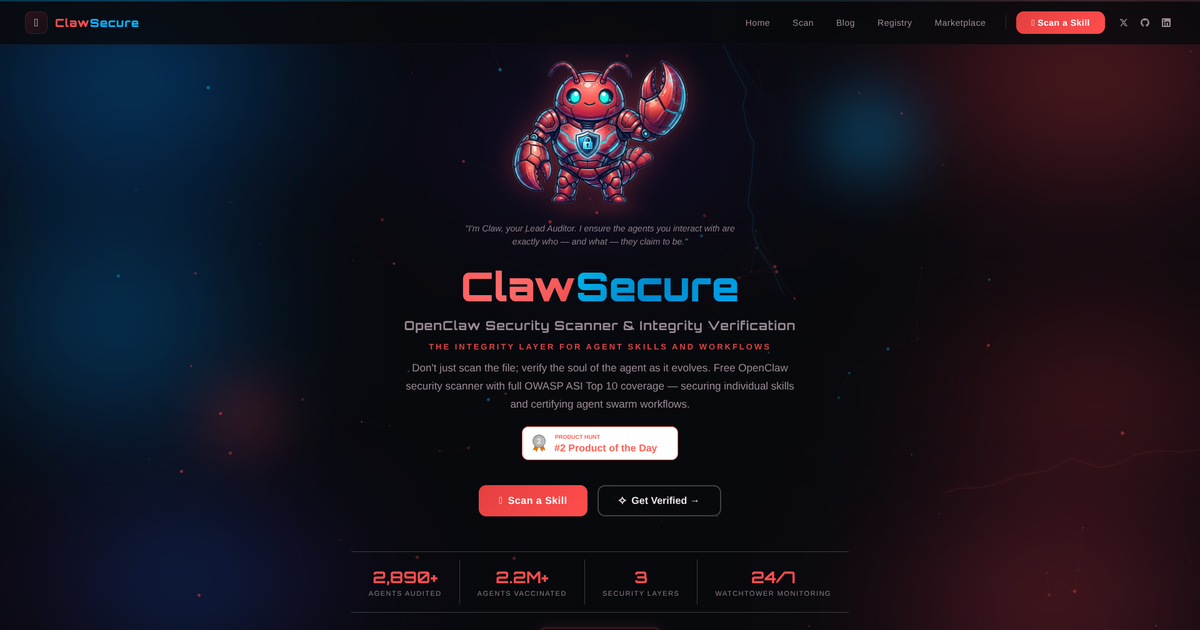 ClawSecure screenshot
