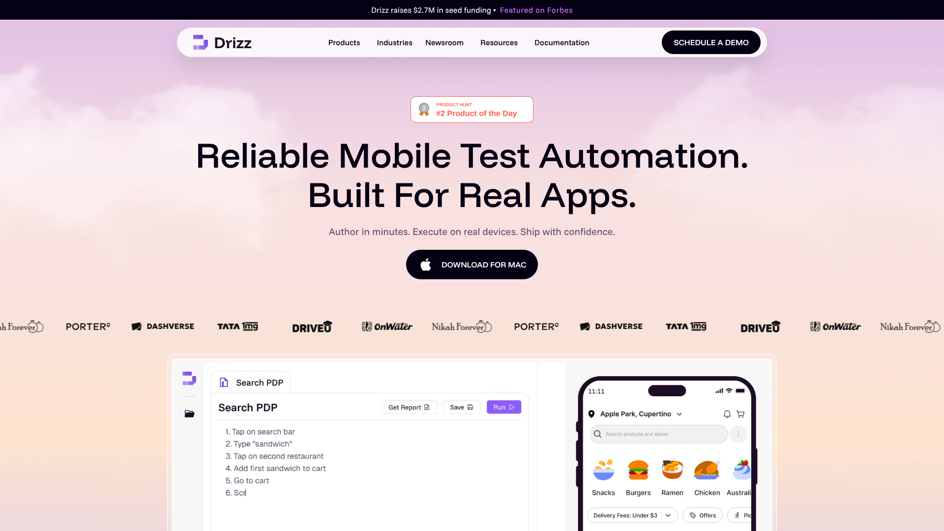 Drizz screenshot