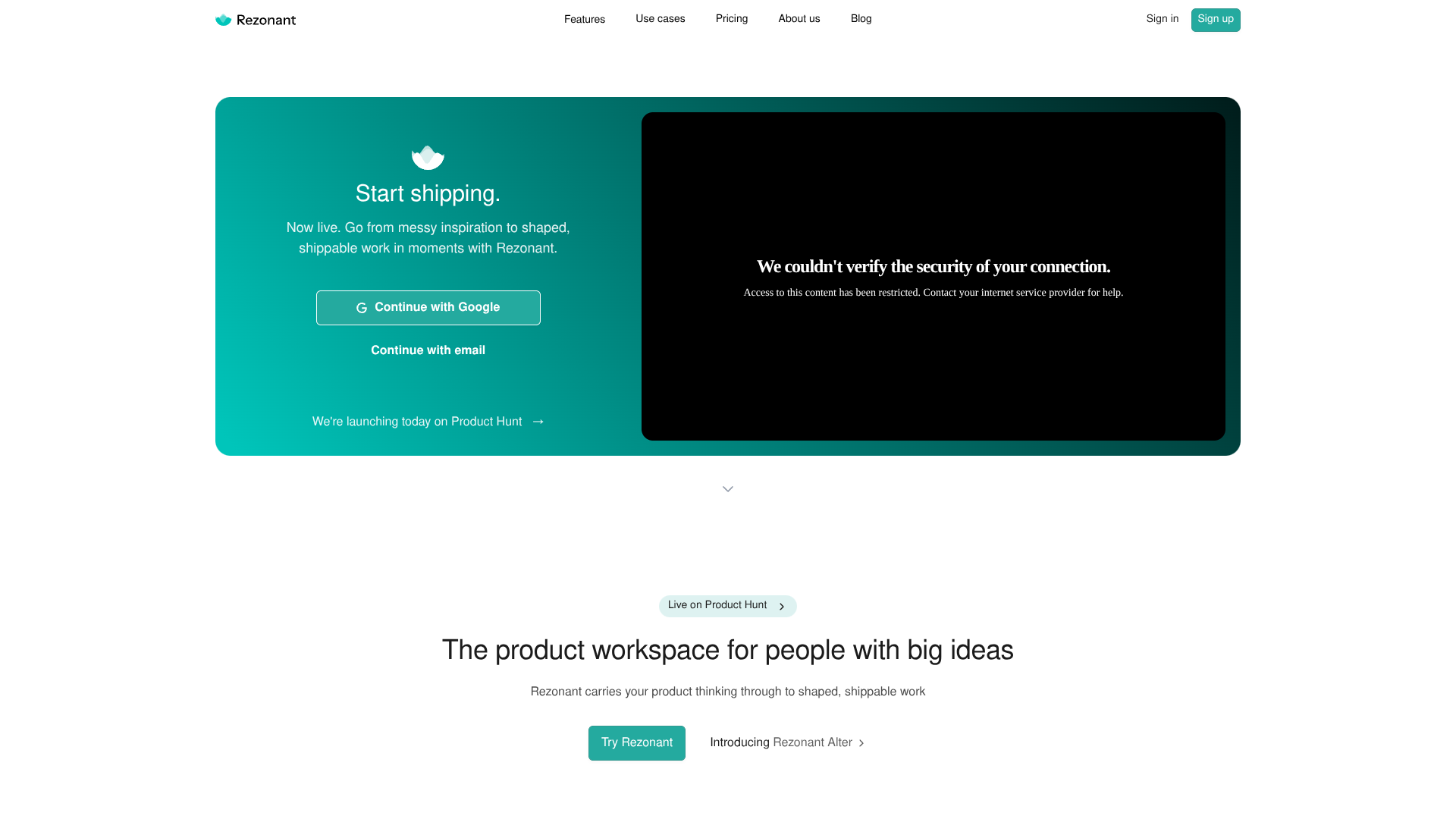 Rezonant screenshot