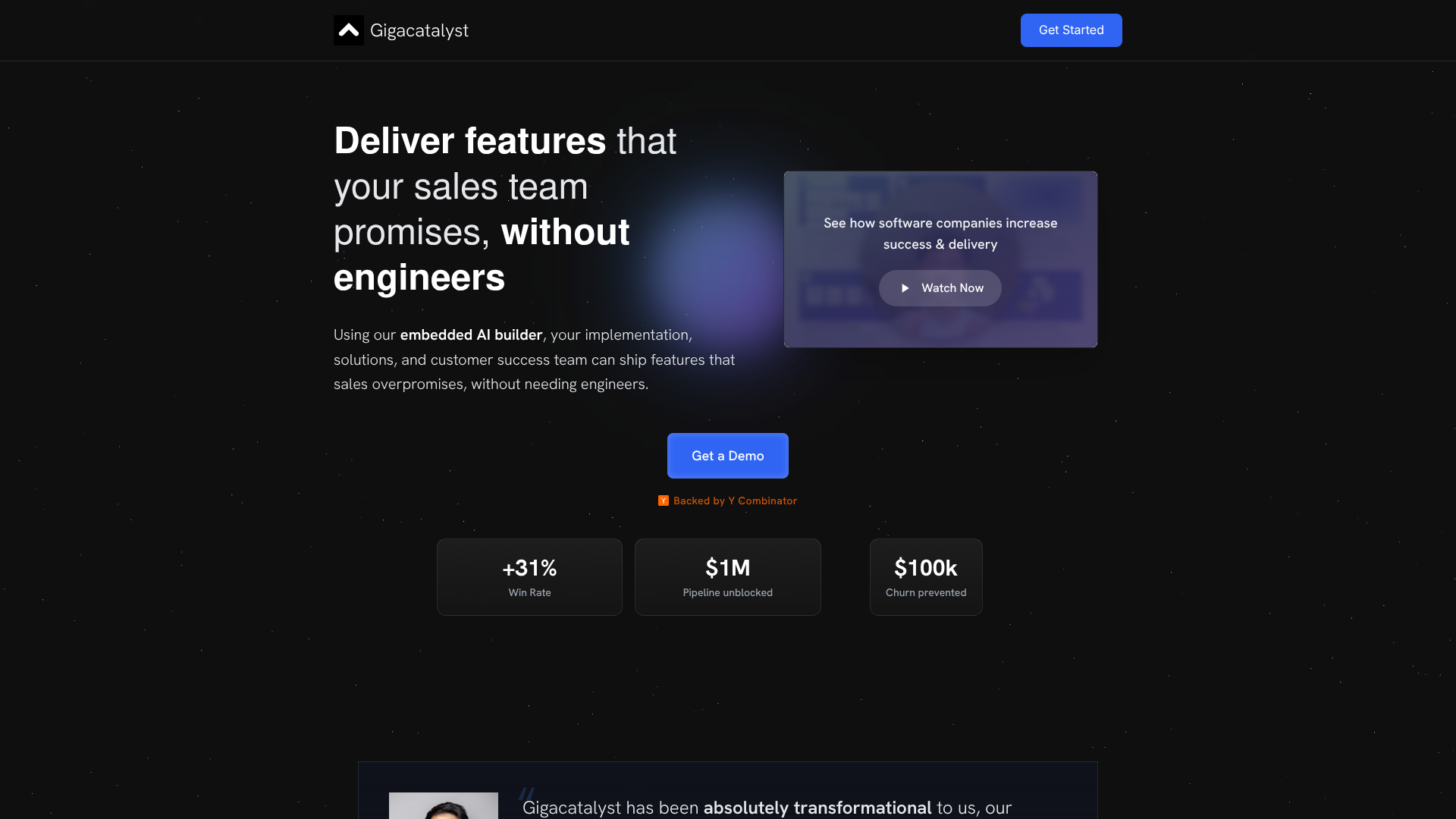 Gigacatalyst screenshot