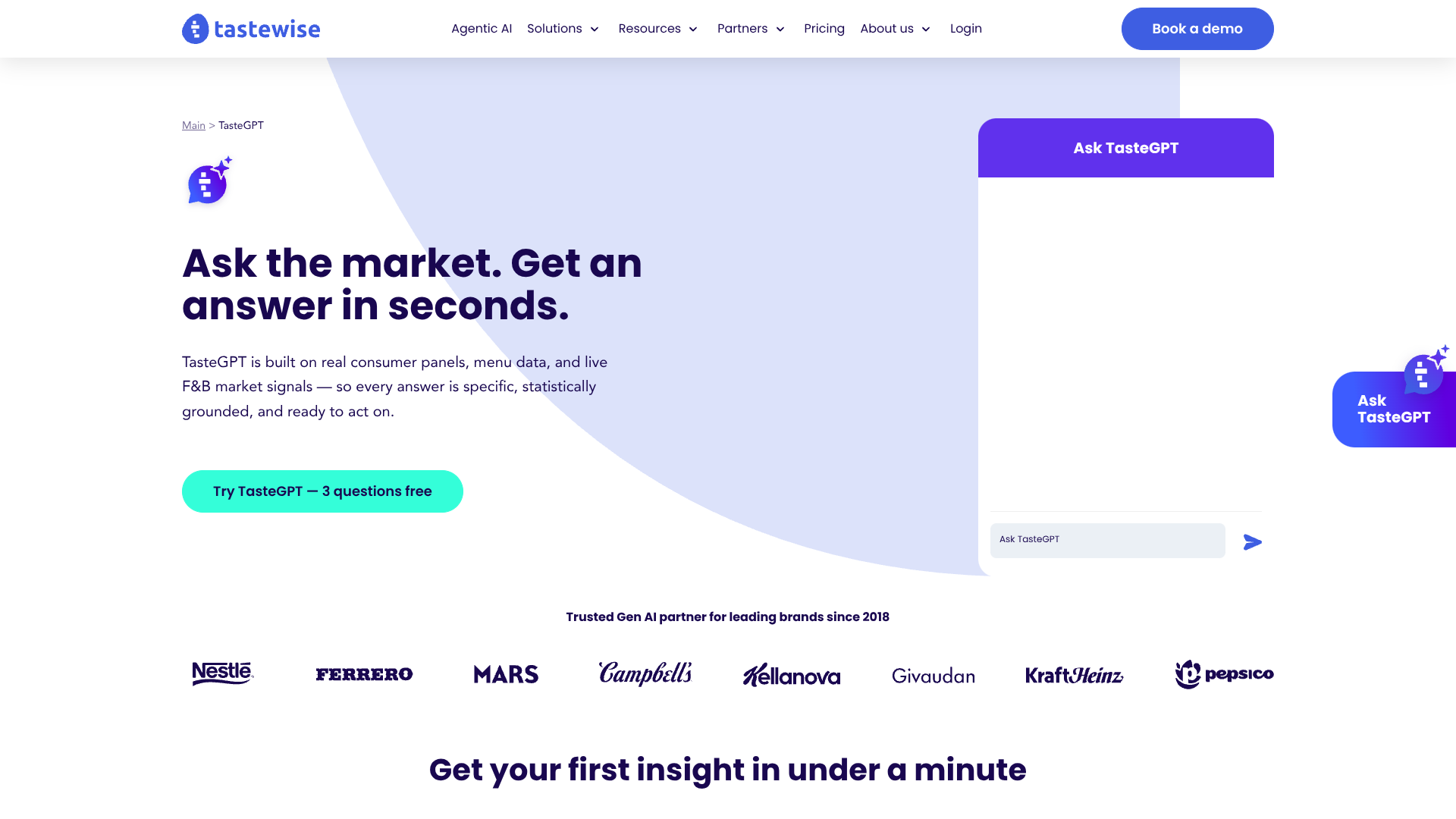 TasteGPT screenshot