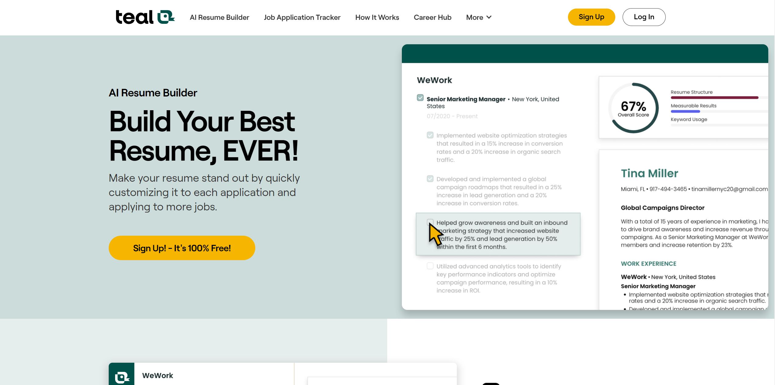 Teal Resume Builder logo