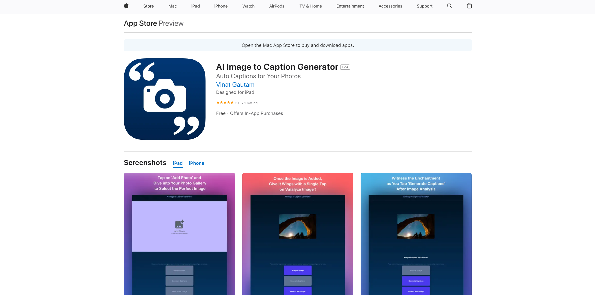 AI Image to Caption Generator logo