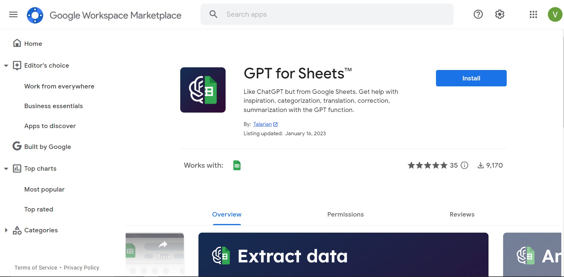 GPT for Sheets and Docs logo