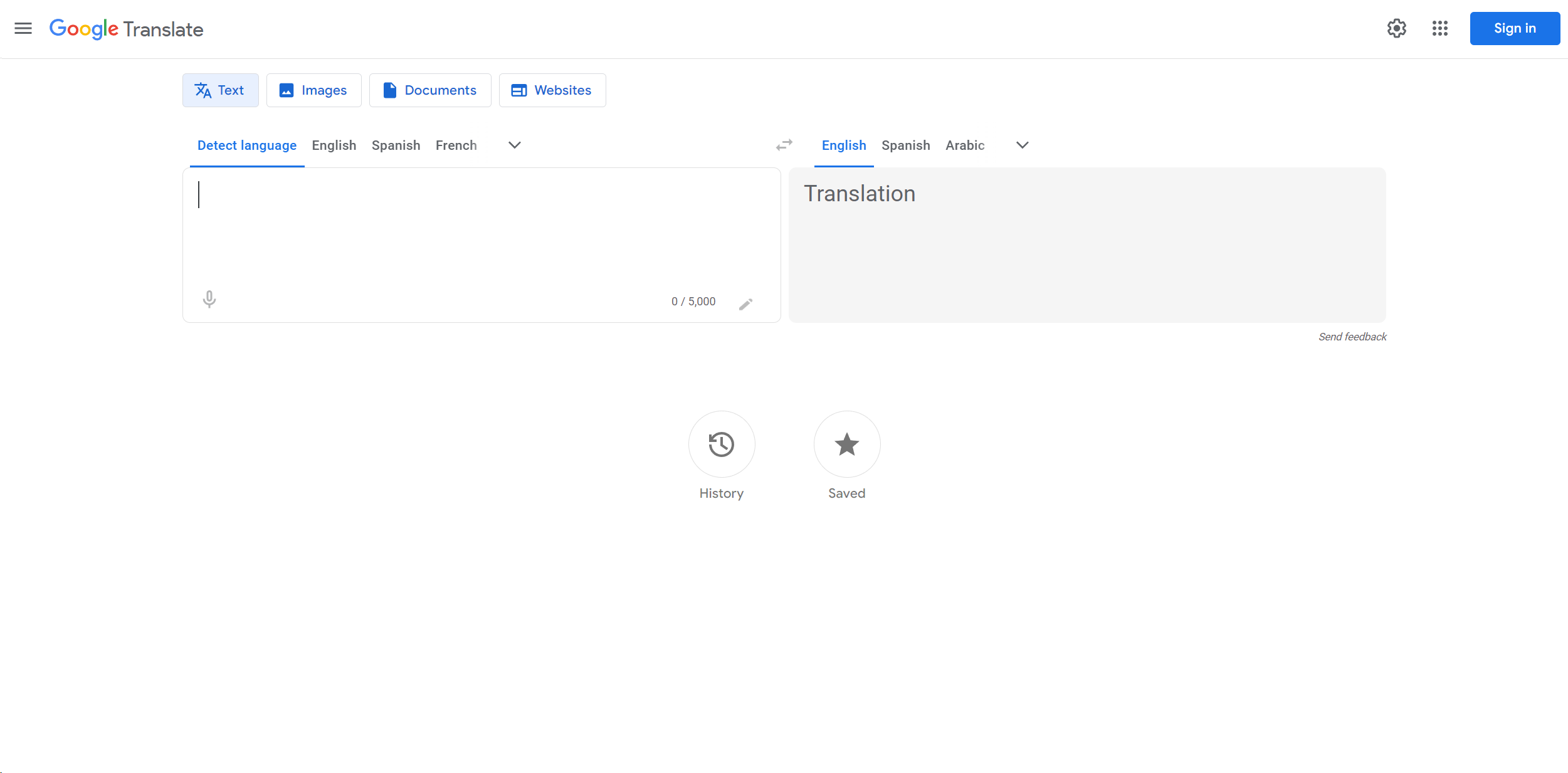 Google Translate logo