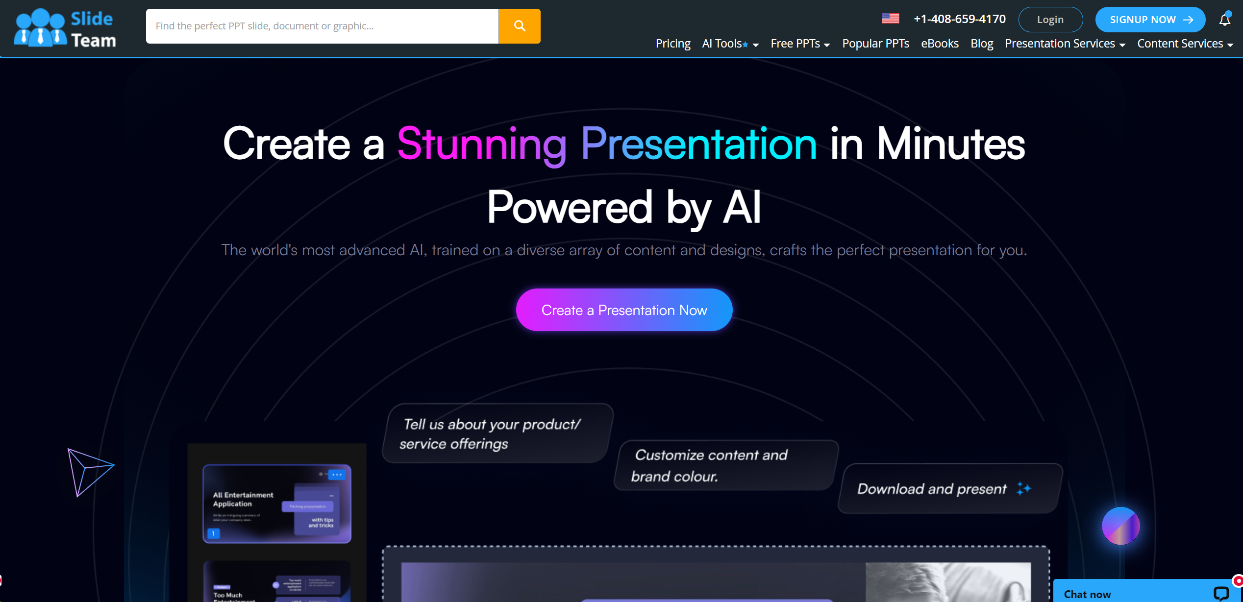 SlideTeam AI Presentation Generator logo